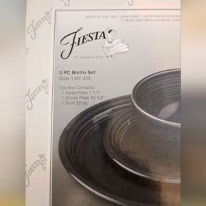 SLATE GREY FIESTA 3PC BISTRO SET NIB